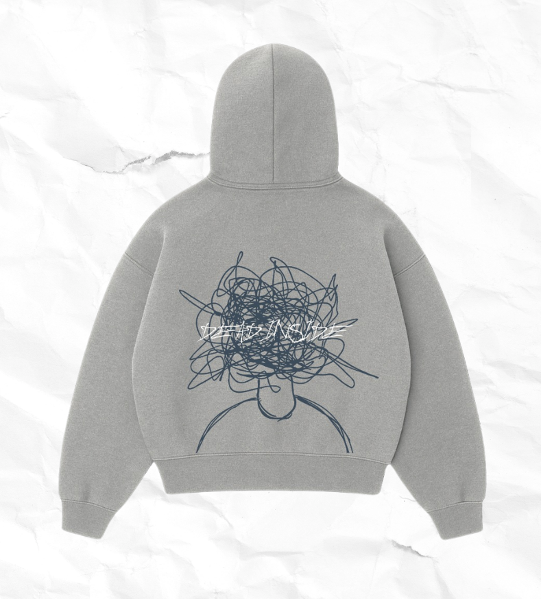 FADED PULSE HOODIE-GREY