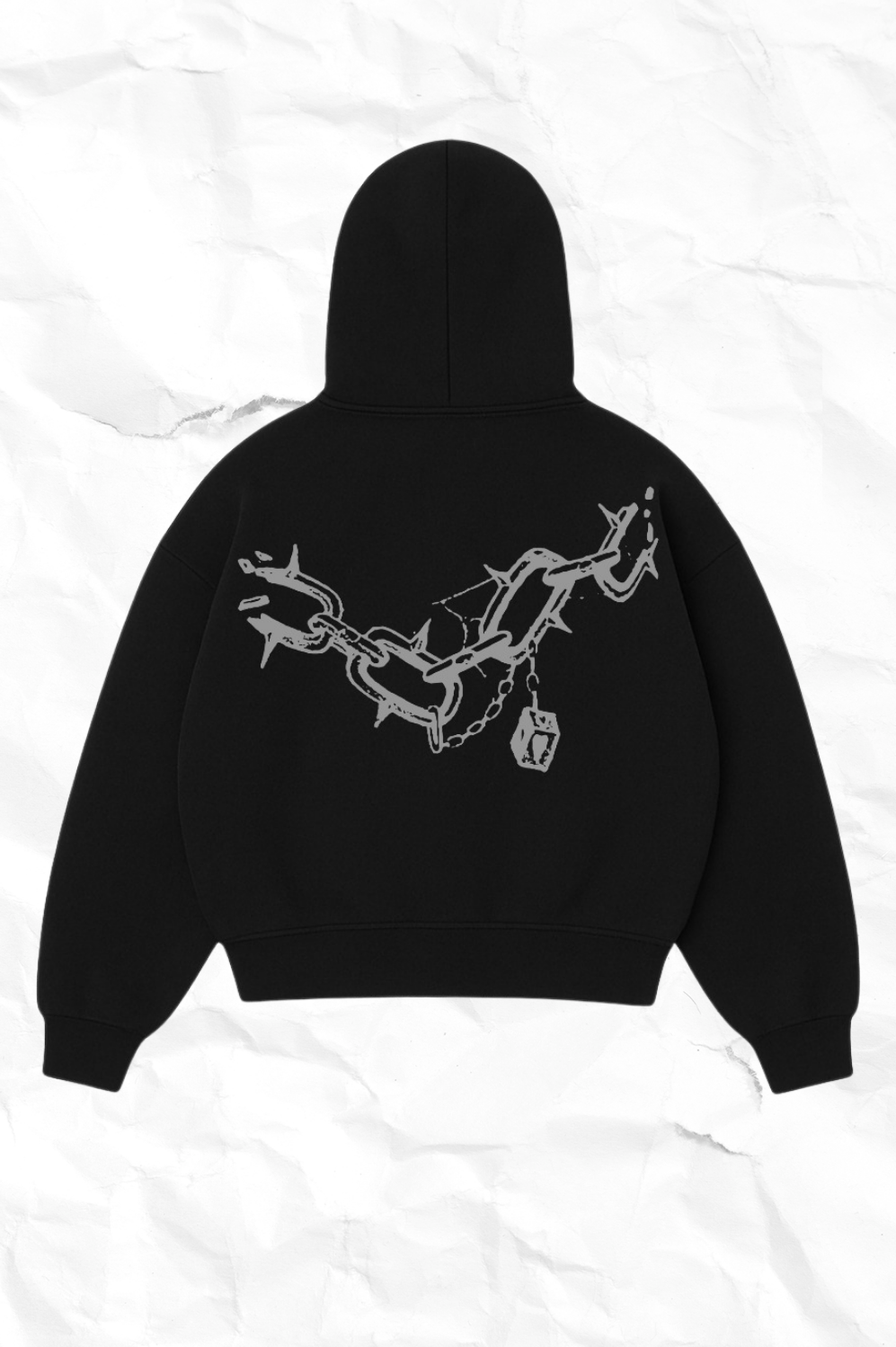 LOVED IN CHAINS HOODIE-BLACK