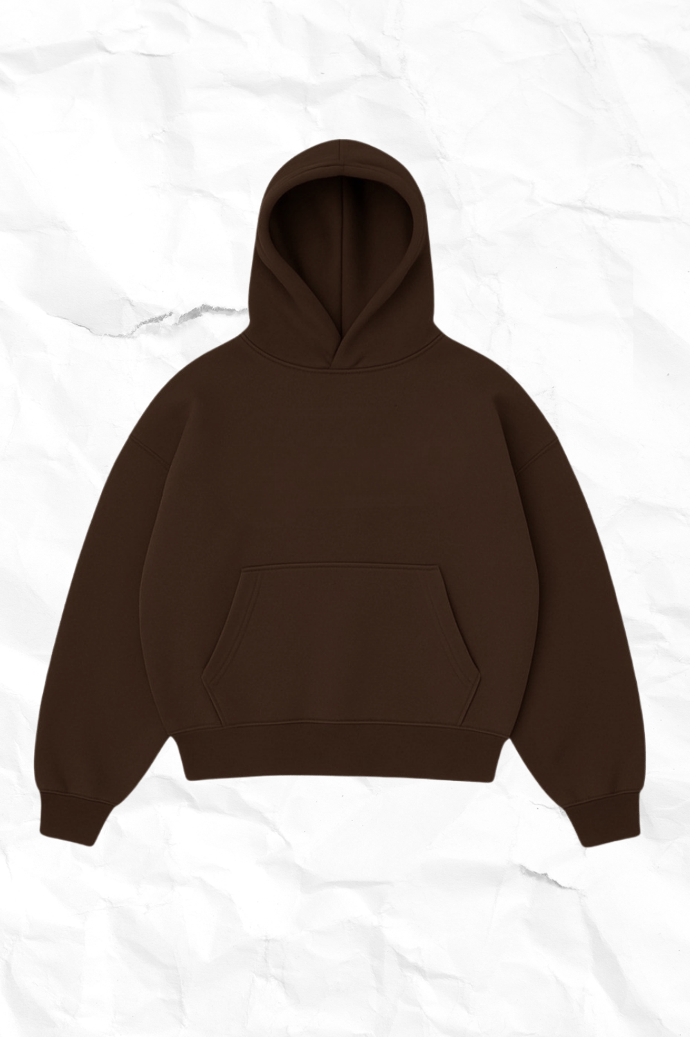 BASIC HOODIE-BROWN