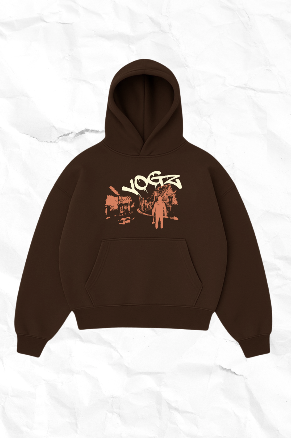 MIDNUGHT RUNNER HOODIE-BROWN