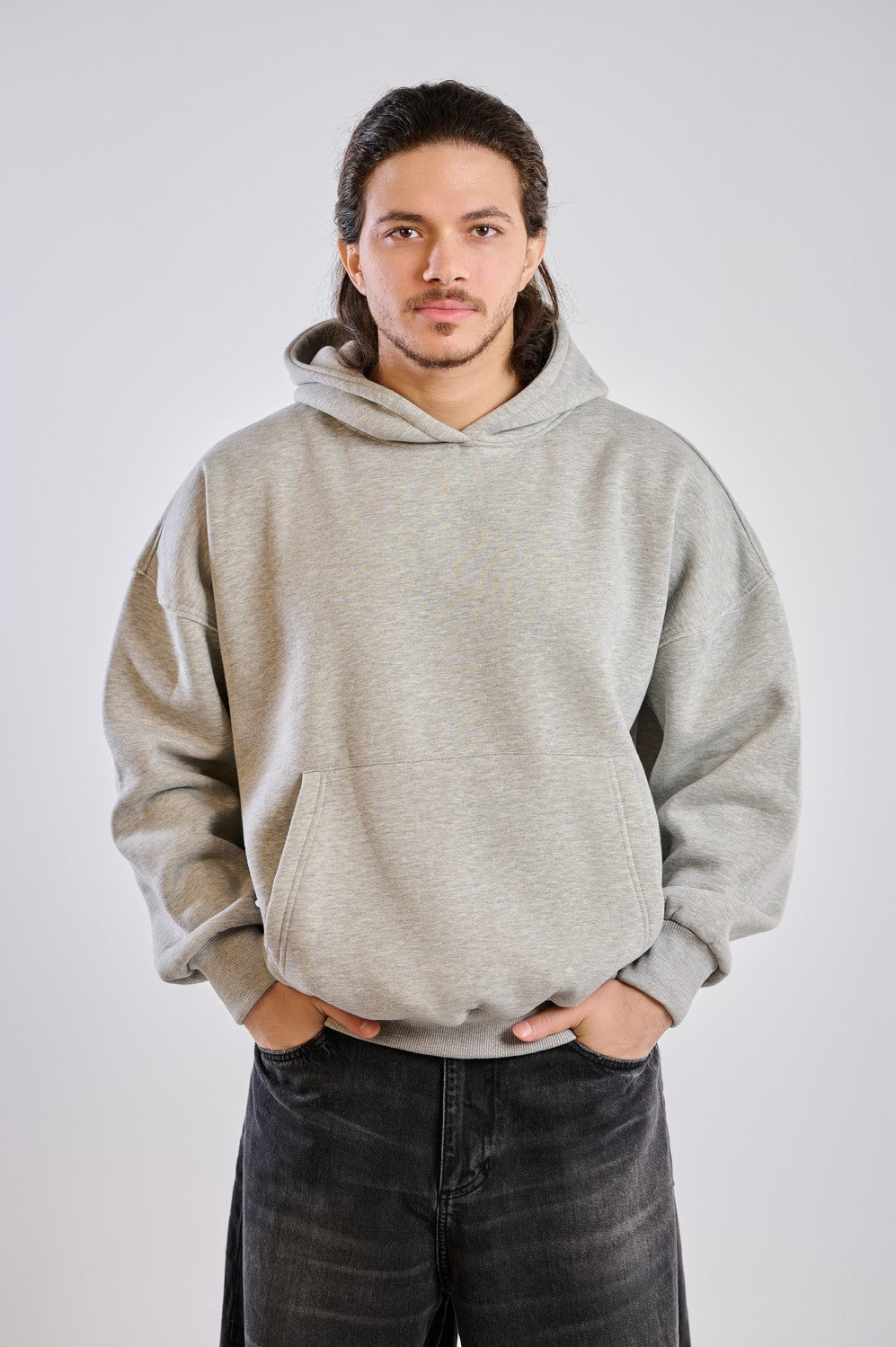 BASIC HOODIE-GREY