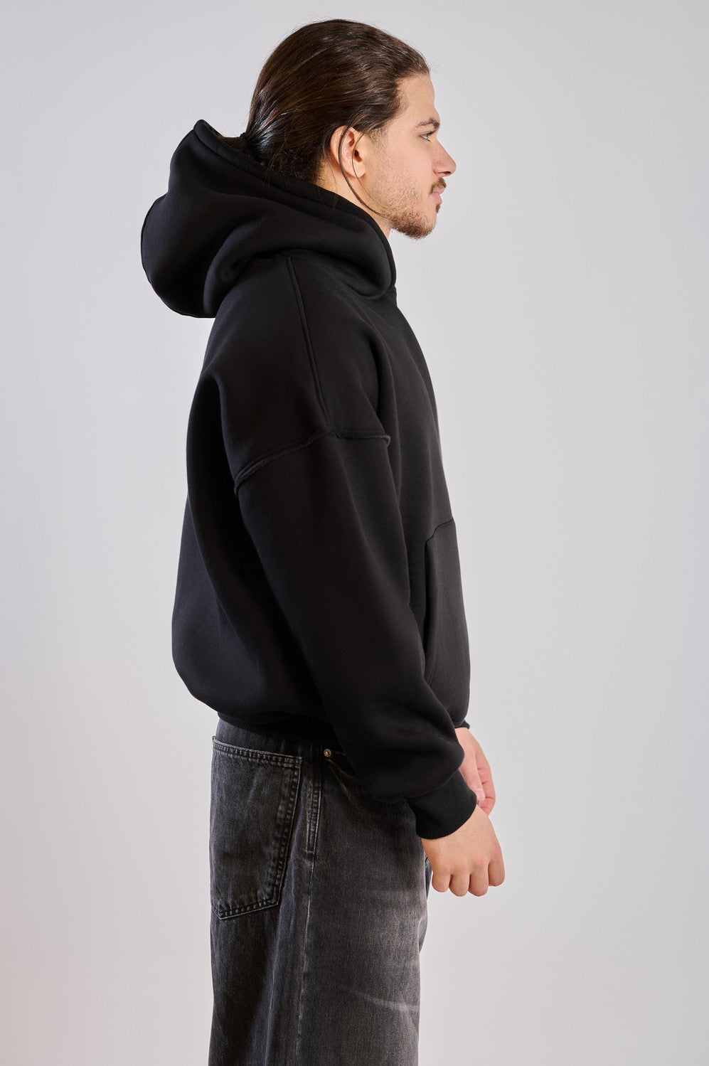 BASIC HOODIE-BLACK