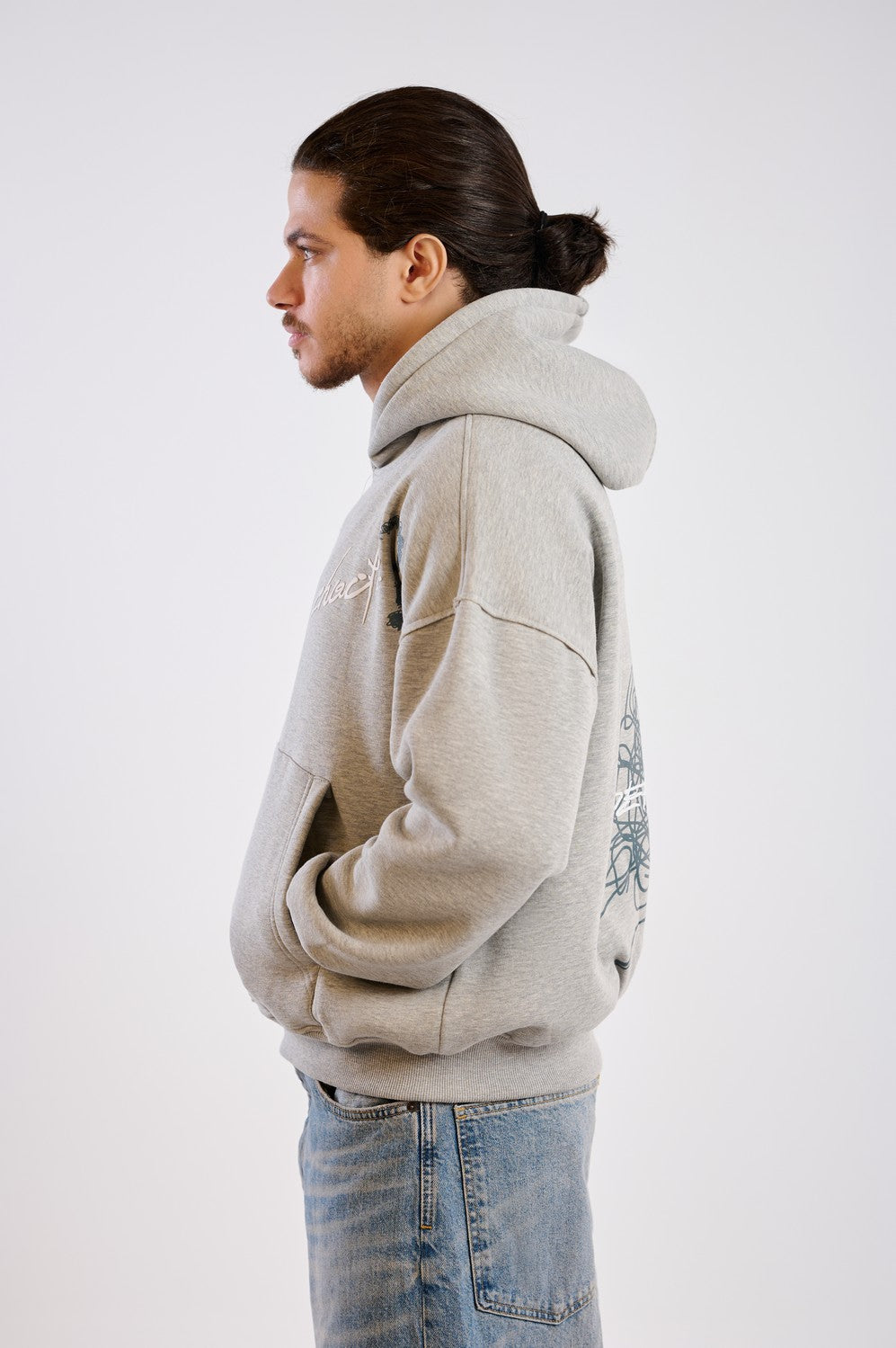 FADED PULSE HOODIE-GREY
