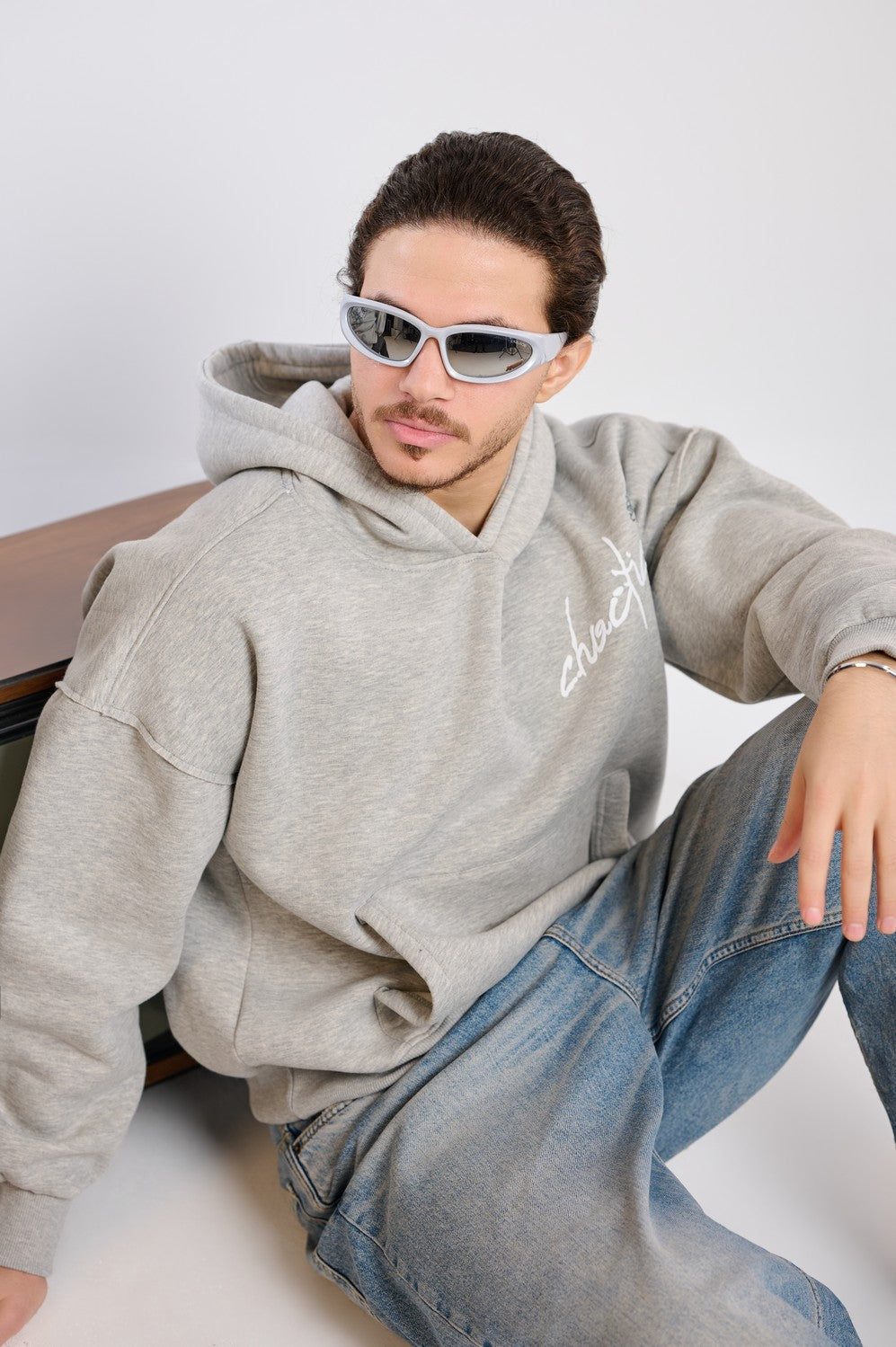 FADED PULSE HOODIE-GREY