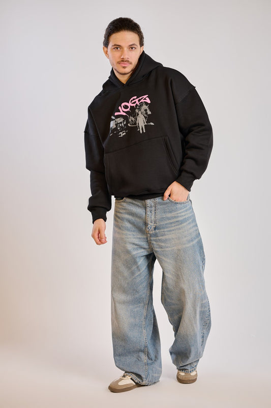 MIDNUGHT RUNNER HOODIE-BLACK