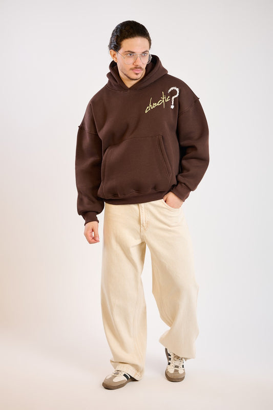 CHOATIC HOODIE-BROWN