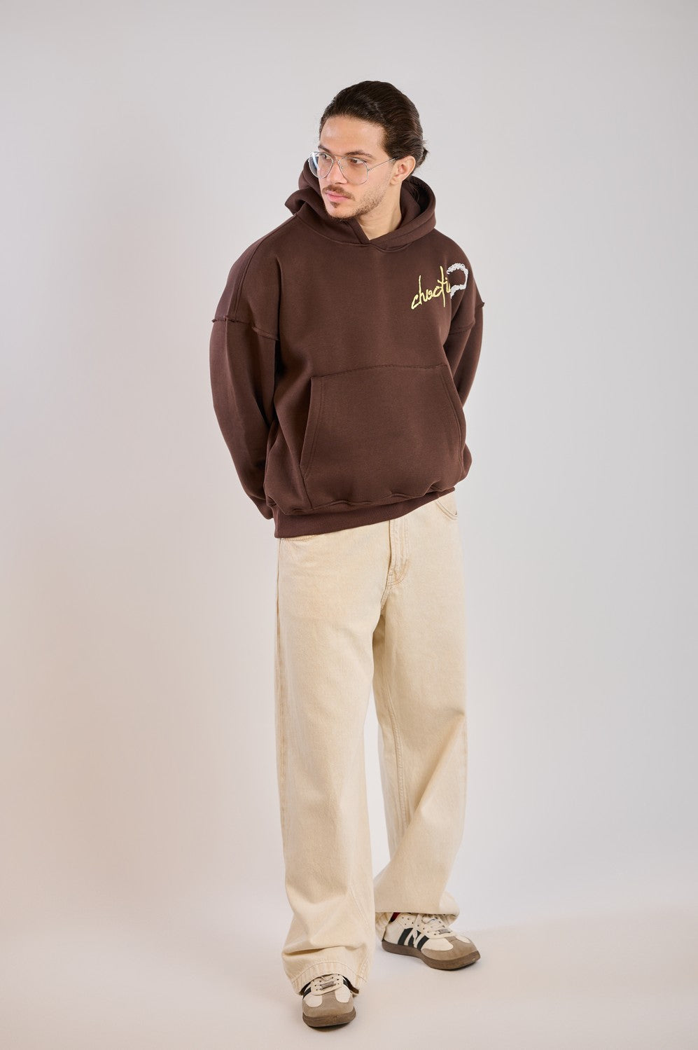 CHOATIC HOODIE-BROWN