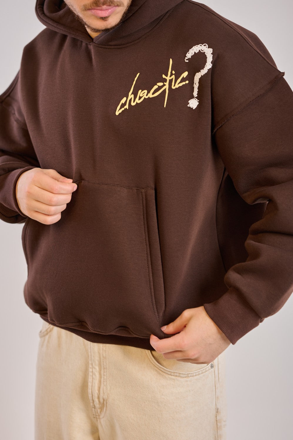 CHOATIC HOODIE-BROWN