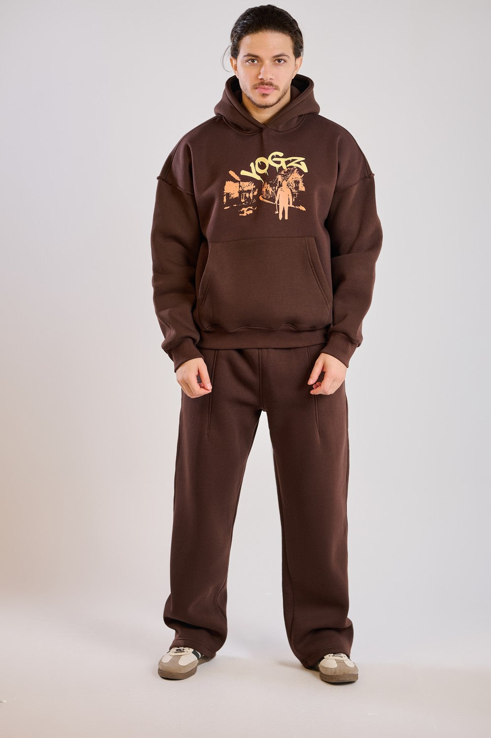 MIDNUGHT RUNNER SUIT-BROWN