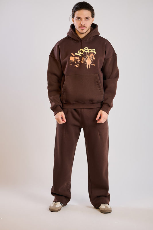MIDNUGHT RUNNER SUIT-BROWN