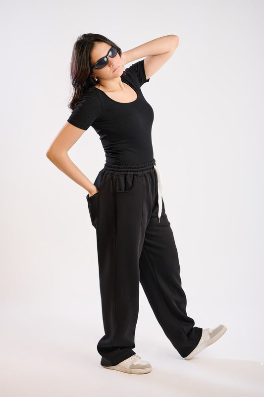 BASIC SWEATPANT-BLACK