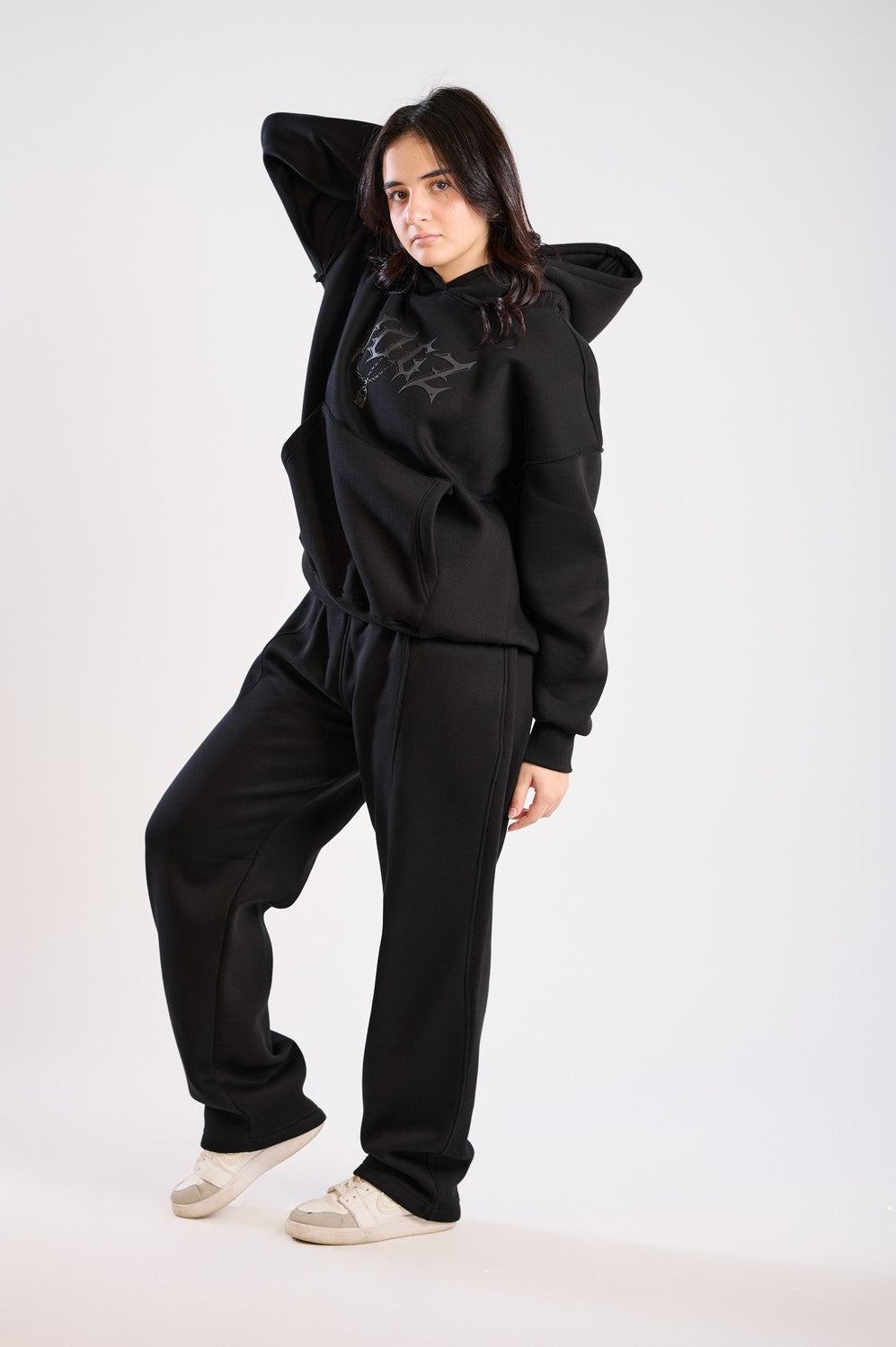 LOVED IN CHAINS SUIT-BLACK