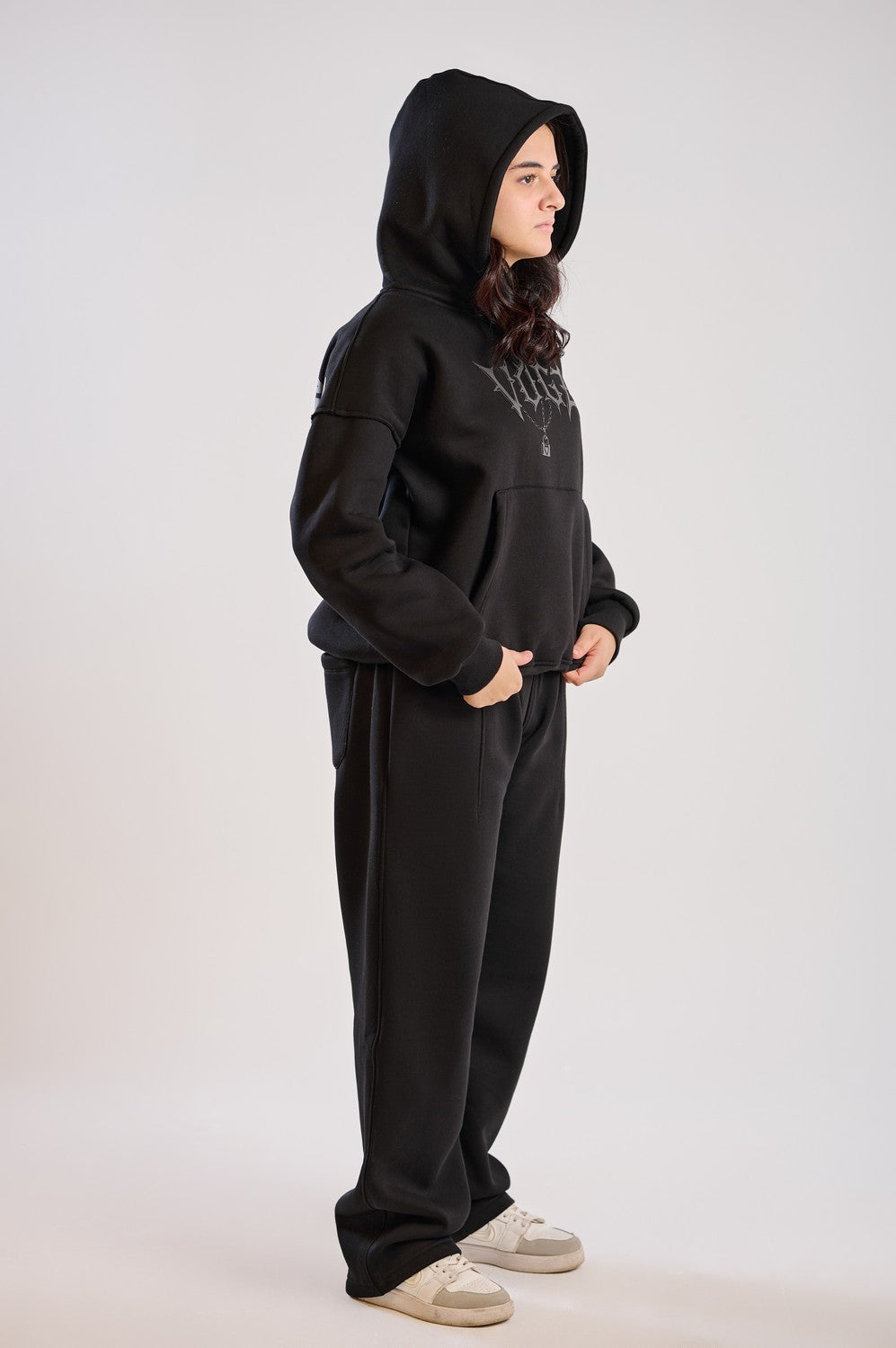 LOVED IN CHAINS SUIT-BLACK