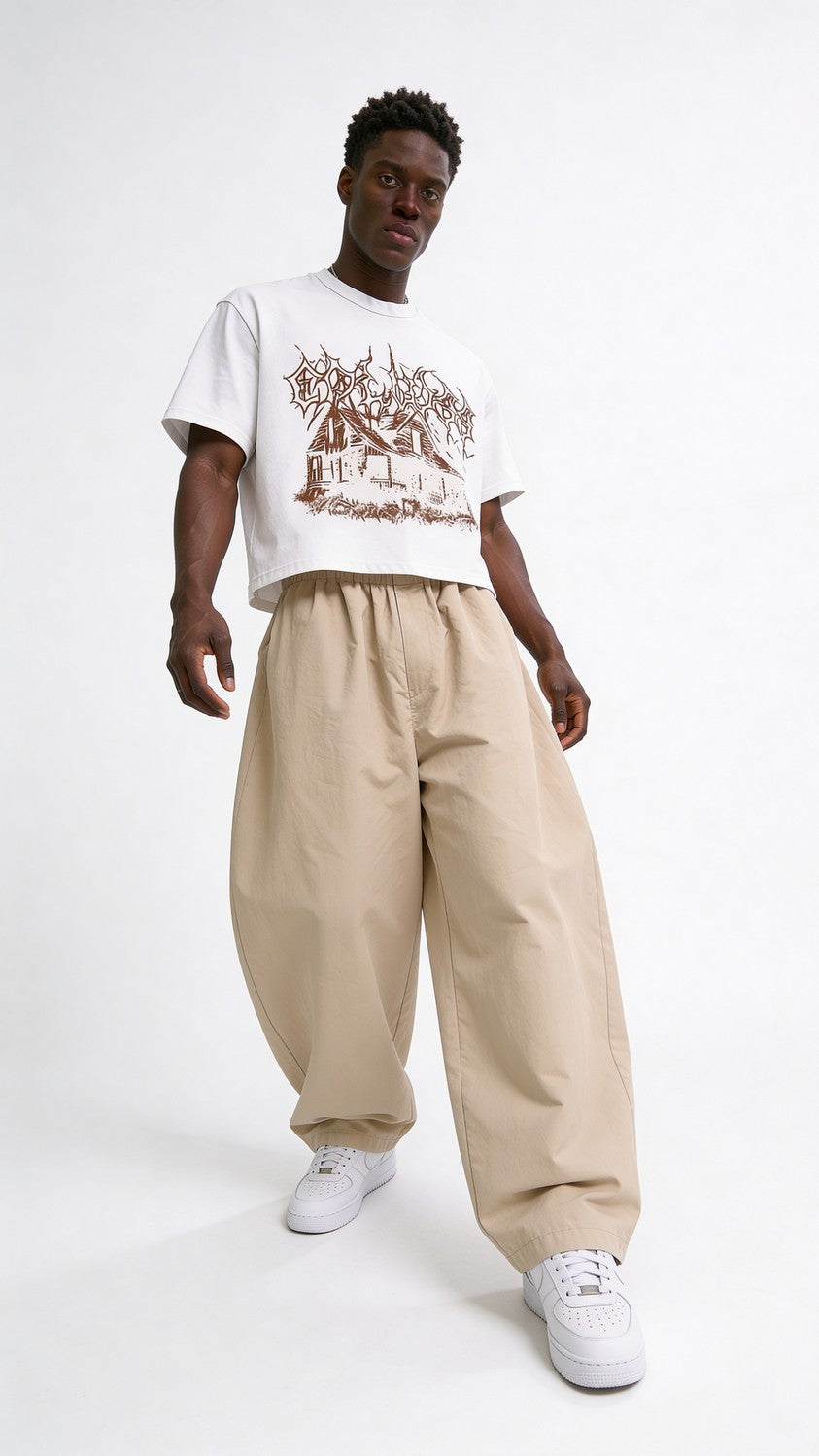 Haunted House Boxy Tee white